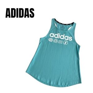 013 Adidas Aqua Blue Tank Top XS Womens